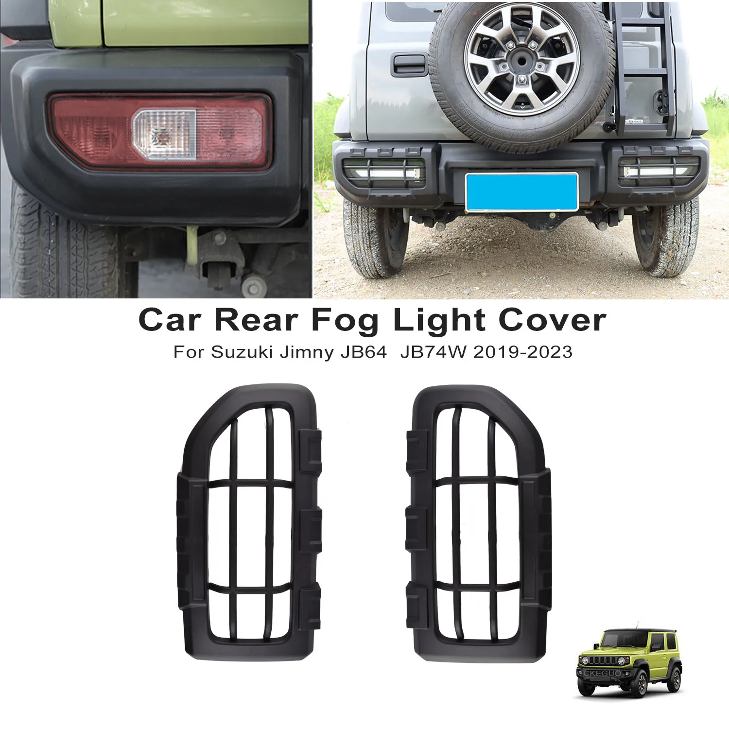 2PCS Car Rear Fog Light Cover Accessories For Suzuki Jimny JB64 Sierra JB74W 2019-2023 Modified Rear Taillight Protective Cover