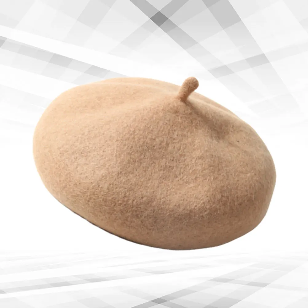 

Girls Beret Bonnets French Berets Hat Toddler Hats Wool for Baby Children Warm Women's