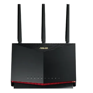 ASUS-RT-AX86U WIFI ROUND FOR GAMES, AX5700 ROG, 5700 MBPS, DOUBLE BAND, WI FE, 2500 SQUARE FEET, 35 + DEVICES, NVIDIA GEFORCE 8 Main Sales Router Asus - №7