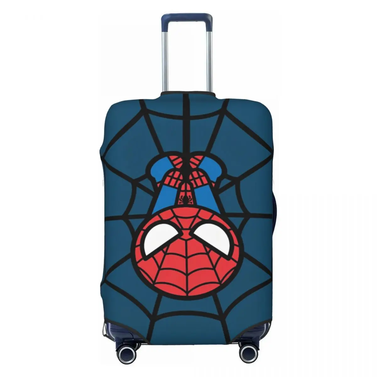 Kawaii Spider Man Hanging Upside Down Suitcase Cover Flight Travel Elastic Luggage Case Protector