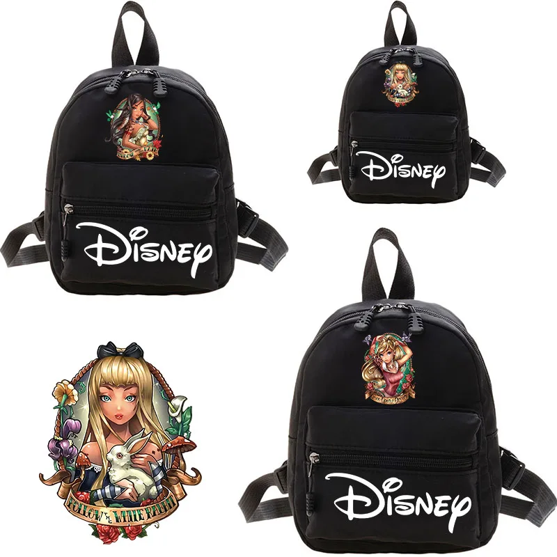 2024 Disney Princess Women's Lovely Backpack New Youth Girls College Style Backpack Convenient Travel Commuting Versatile Bag