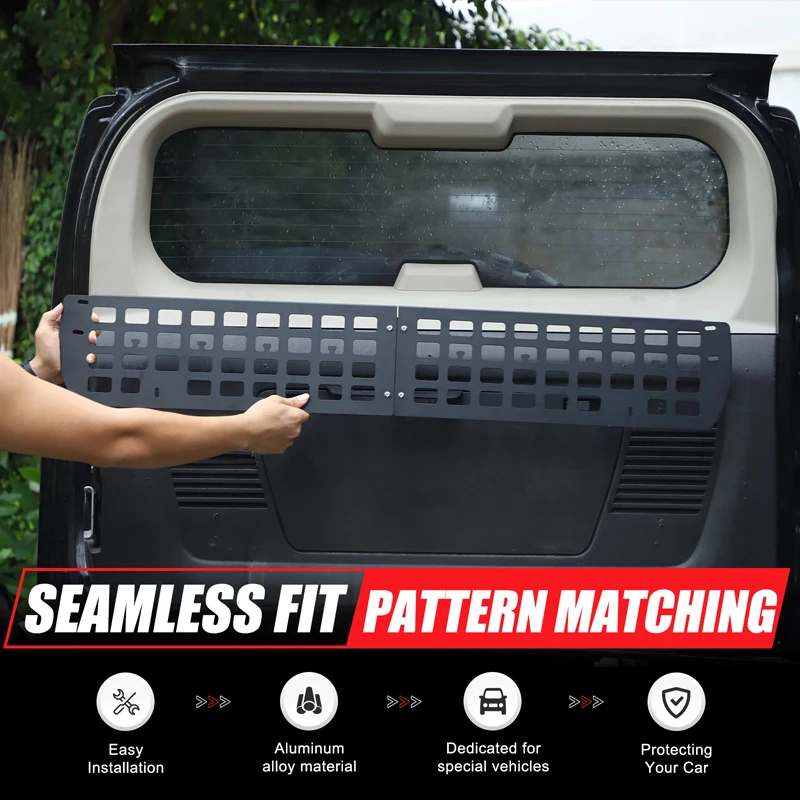 aluminum alloy For Hummer H3 2005 2006 2007 2008 2009 Car Tailgate Window Pocket Storage Box Molle Panel Cargo Rack accessories