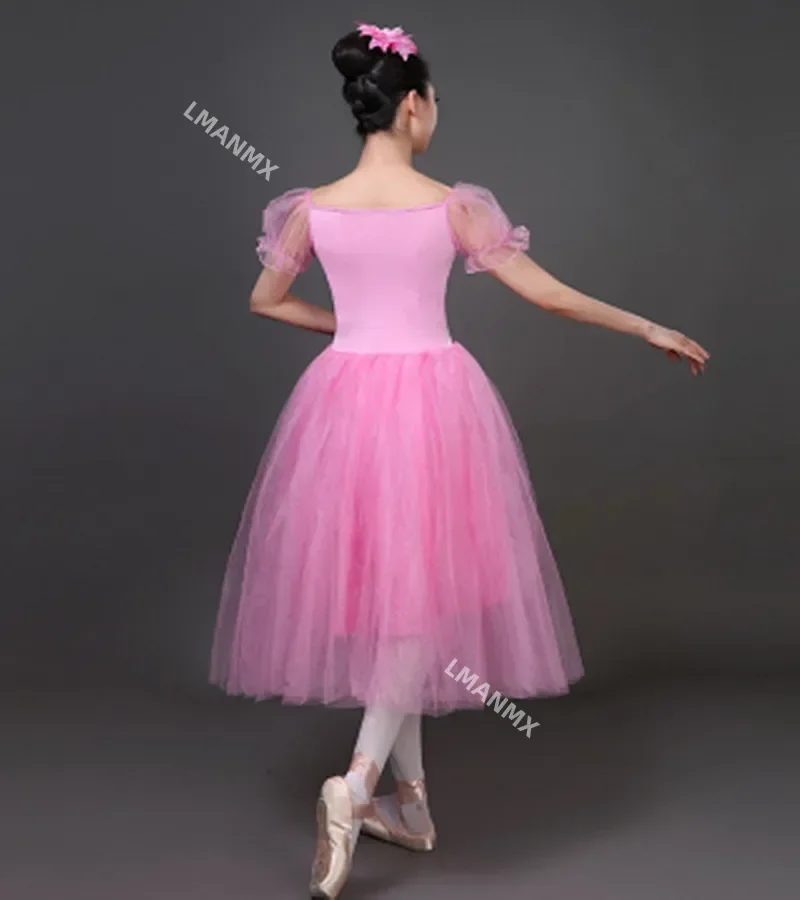 الباليه توتو تنورة فستان رقص المهنية طويل الأبيض تنورات قصيرة للكبار زي الباليه تنورة فستان الباليه لفتاة الاطفال