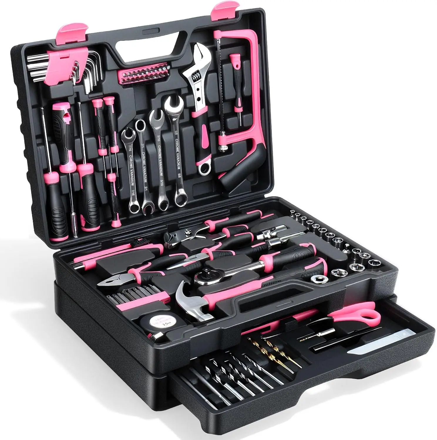 

412-Piece Tool Set with Storage Case for Home Repair and DIY Projects, Ideal for Men and Women