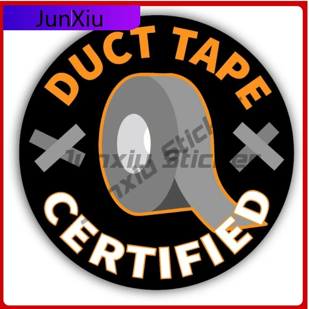 

Duct Tape Certified Vinyl Matte Sticker Exterior Accessories Adult Humor Decal Joke Truck Car Laptop Motorcycle Stickers Decals