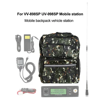 ANYSECU Nylon Ham Radio Sac de chasse Sac à dos en plein air Fit pour LeFête en VV-898SP UV-998SP Backpackable Mobile Radio Camping Randonnée