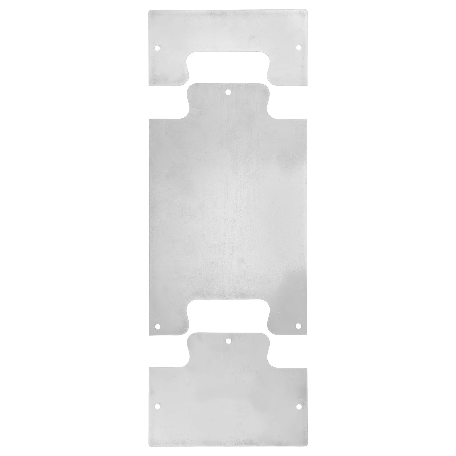 

1Set Stainless Steel Door Kick Plate: Heavy Duty Scratch Resistant For Interior Exterior Doors, Decorative Satin Finish, Metal