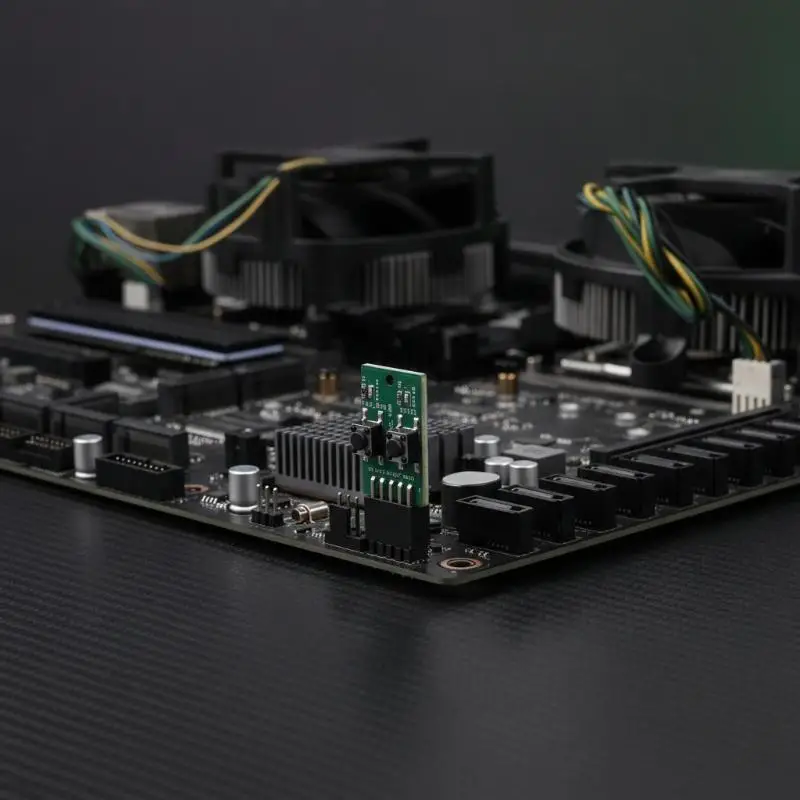 PC Power Reset Switch External Module 9Pin Motherboard Header With LED HDD Indicator For Computer Case DIY Repair