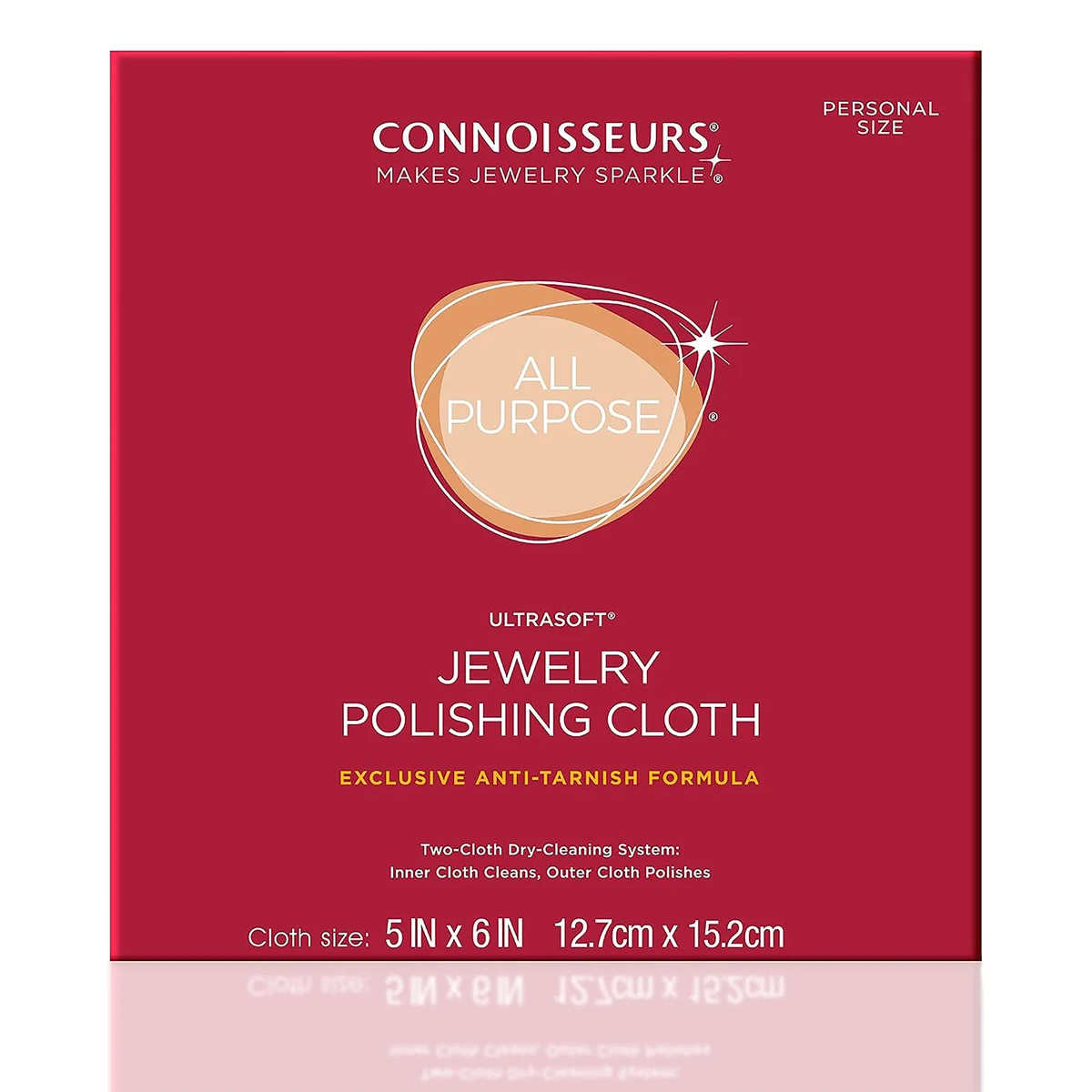 Connoisseurs 2-Layer Dry Cotton Jewelry Polishing Cleaning Cloth 5