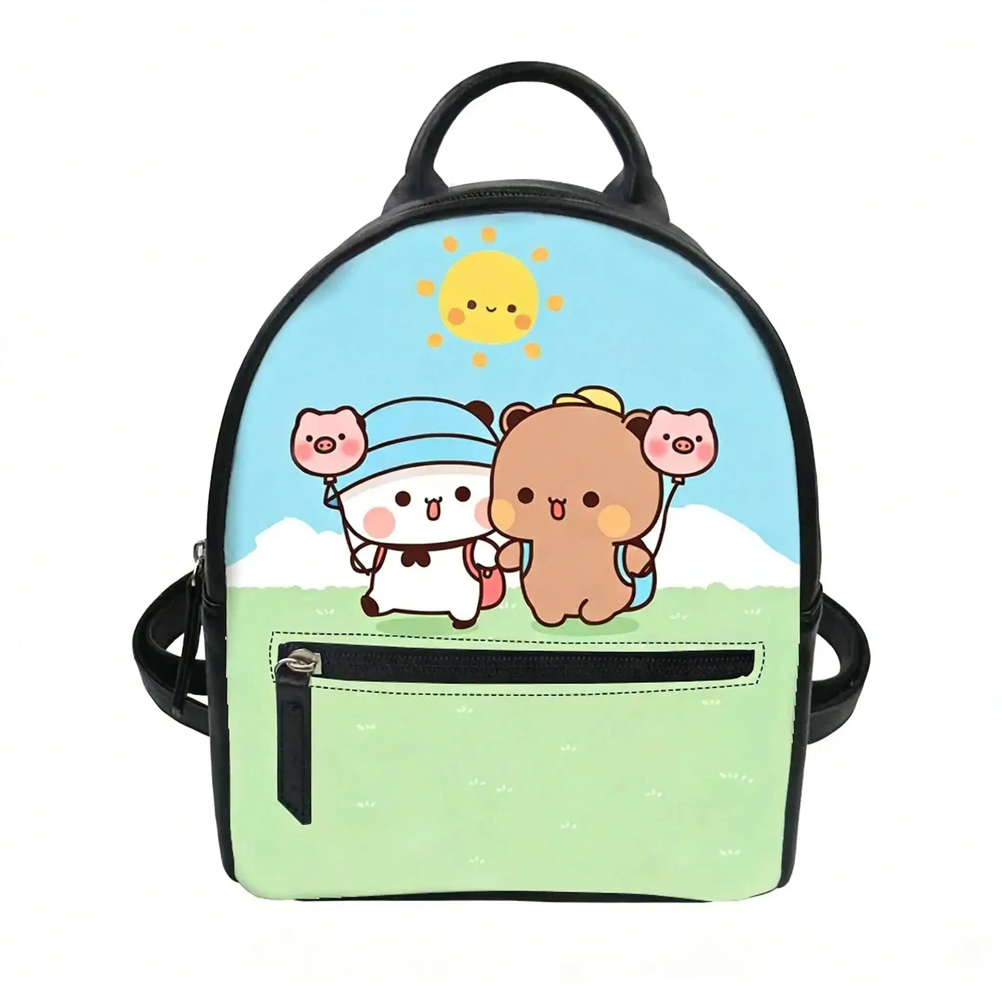 Cartoon Animation B-Bubu Dudu Custom Backpack Purse Women Carter Schoolbags Double Shoulder Mini Daypack Leather Travel Bag