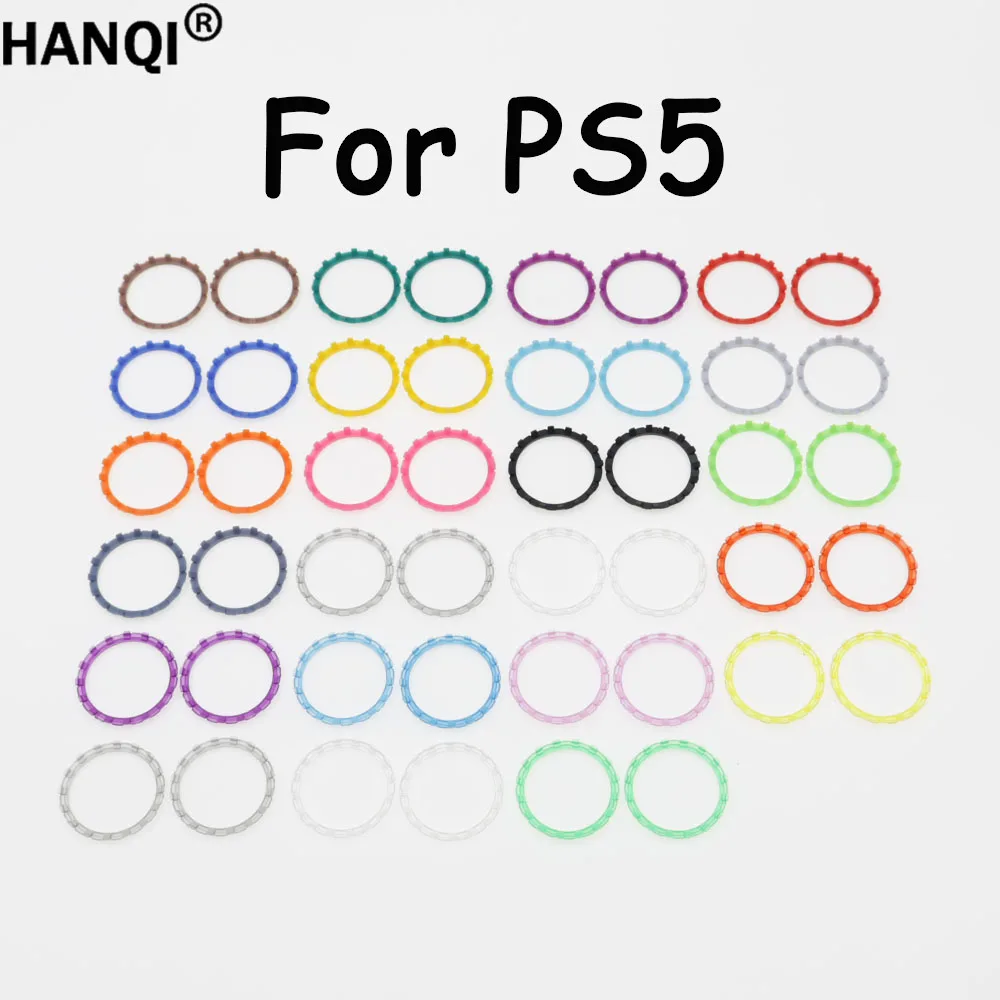 1 Paar = 2 Stück analoge Thumbstick-Akzentringe für PS5-Controller Ersatz-Spielzubehör