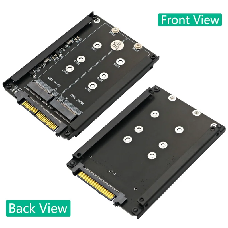 XB-SATA M. 2 SSD do U. Adapter 2 SFF-8639 Key B+ M na PCIe 3.0 NVMe SSD do konwersji dysków SSD w komputerach stacjonarnych, umożliwiający transfer danych.