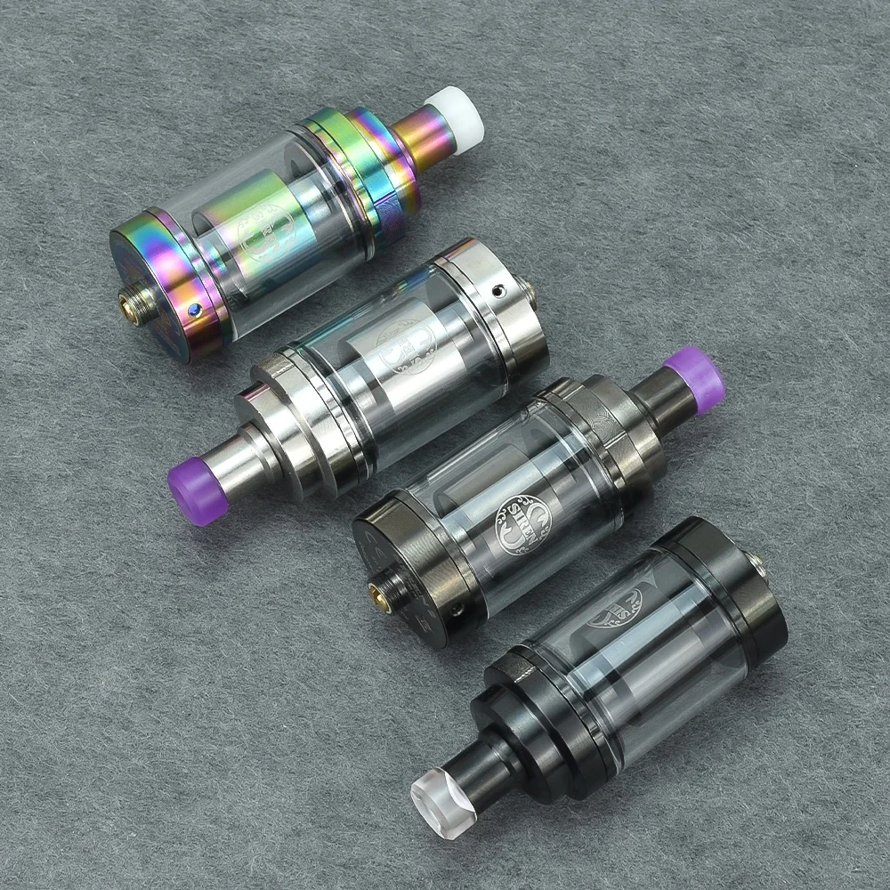 Wolfcoolvape صفارة الإنذار V2 GTA MTL RTA 2 مللي/4.5 مللي لفائف واحدة rta خزان قابل لإعادة البناء RTA 22 مللي متر/24 مللي متر رذاذ تدفق الهواء