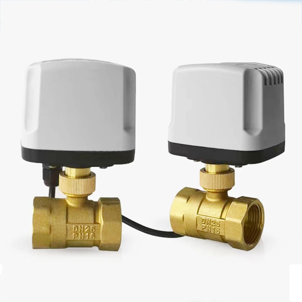 

1/2" 3/4" 1" 1-1/4" DN15-DN50 IP65 Waterproof Motorized Ball Valve 220V 12V 24V 3-Wire 2 Control Brass Electric Ball Valve