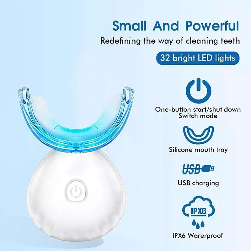

U-Shaped Rechargeable Light Quick Whitening Teeth Tooth Whitener Professional Teeth Whitening Kits for White Smile