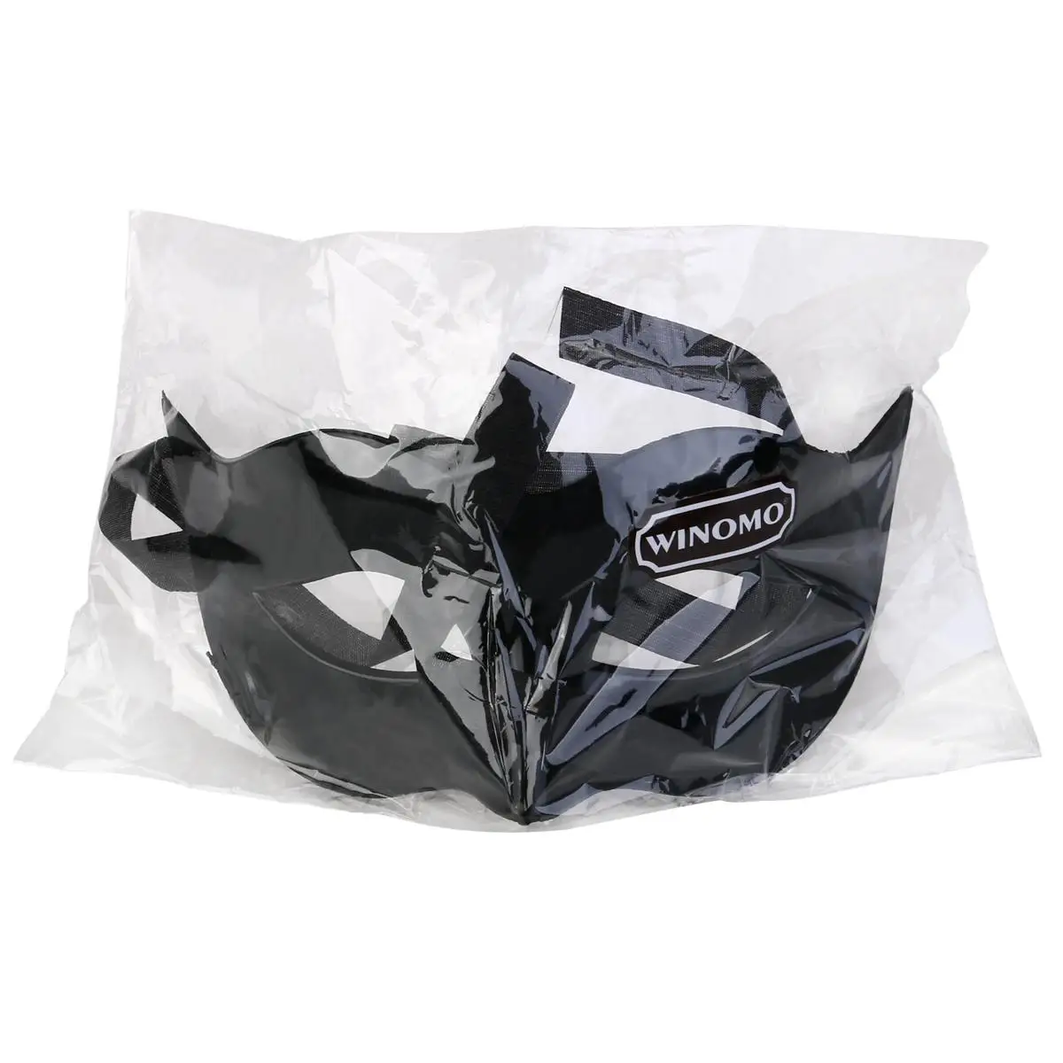 

Black Masquerade Costume Eye Mask High Quality Party Mask for Halloween Balls Proms Soft Ribbon Radian Nose Design
