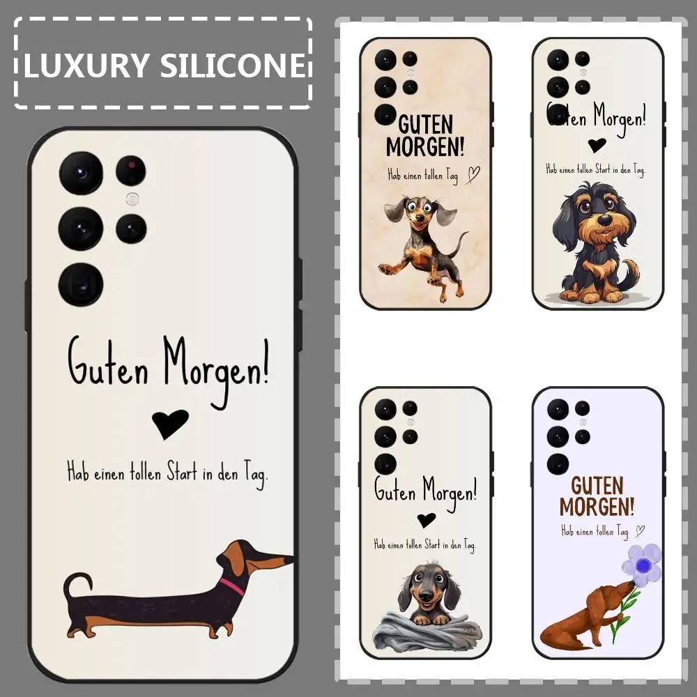 

Kawaii Dog Lover Cute Phone Case For Samsung Galaxy S24 Ultra S22 S23 Ultra S21 S20 5G Protective Silicone TPU Soft Funda
