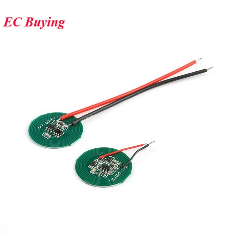 Small 20mm Wireless Charging Power Supply Module Transmitter Receiver Charger Coil Terminal Circuit PCB Board For Electronic DIY