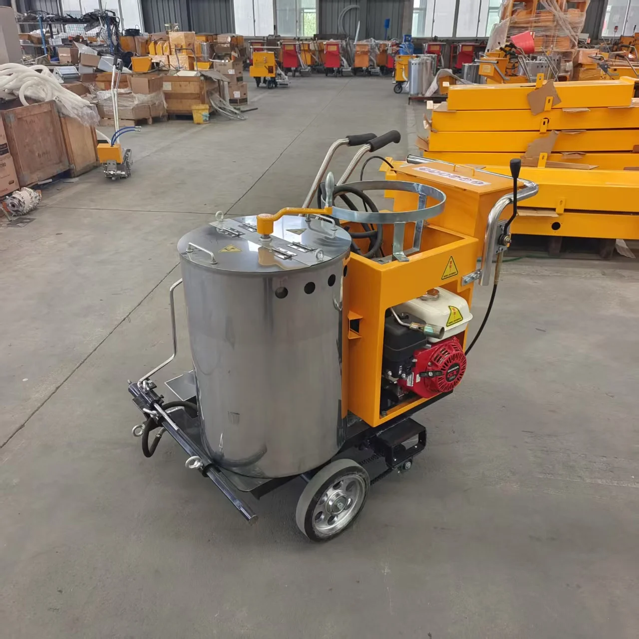 

Высокопроизводительное производство дорожной маркировки, небольшой тип, распыление горячим расплавом, термопластовая машина для дорожной маркировки, краска для продажи