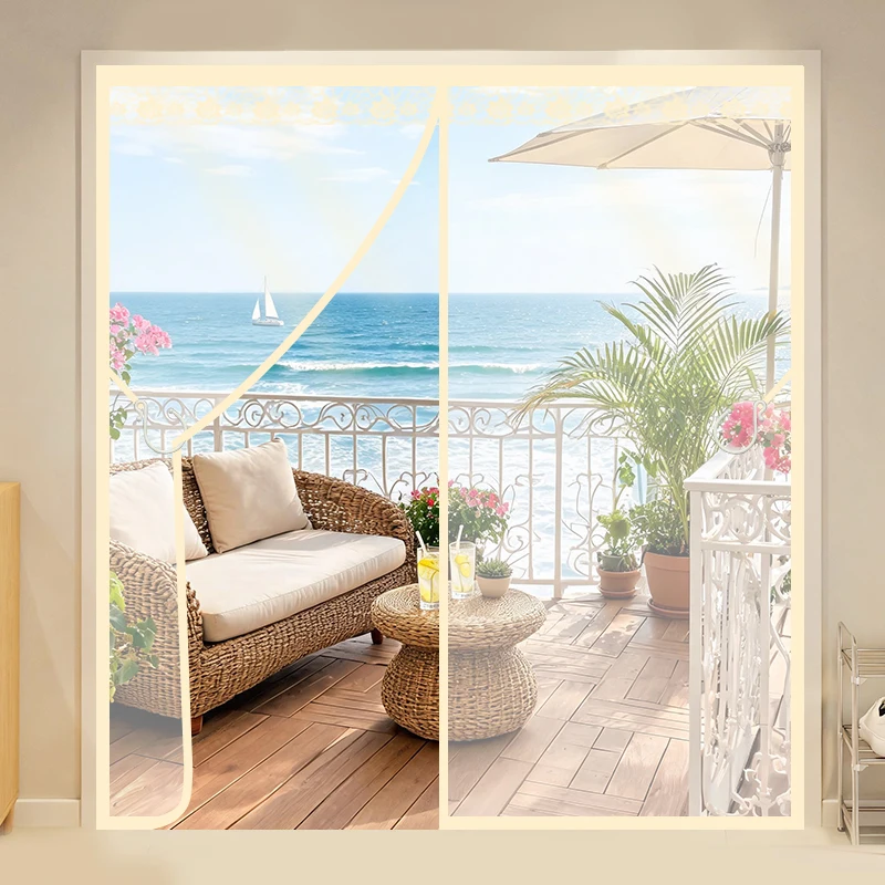 Winter High-Definition Transparent Magnetic Suction Anti-Wind and Heat-Insulating Air Conditioning Partition Curtain
