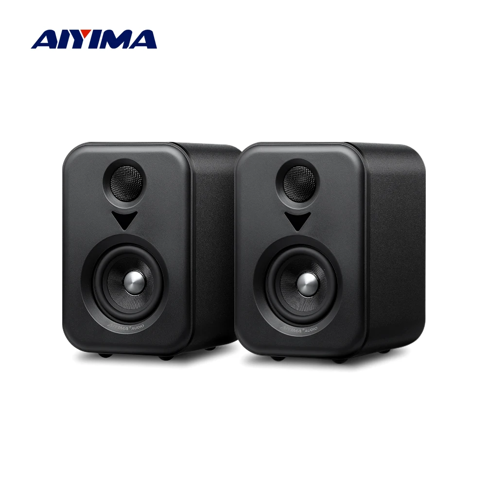 AIYIMA S400 ترقية مكبرات الصوت النشطة شاشة استوديو خشبية بلوتوث USB OPT RCA المدخلات مضخم الصوت الناتج مشغل تسجيل المتكلم