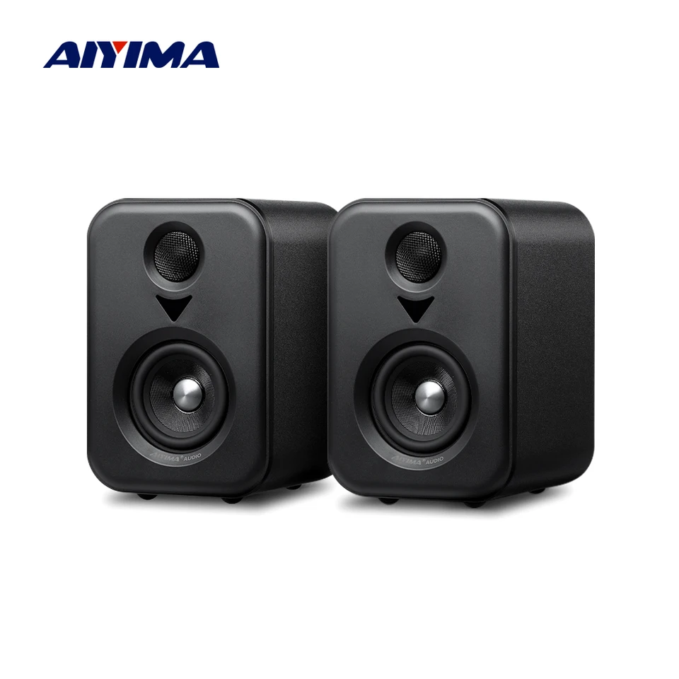 AIYIMA S400 アップグレードアクティブスピーカー木製スタジオモニター