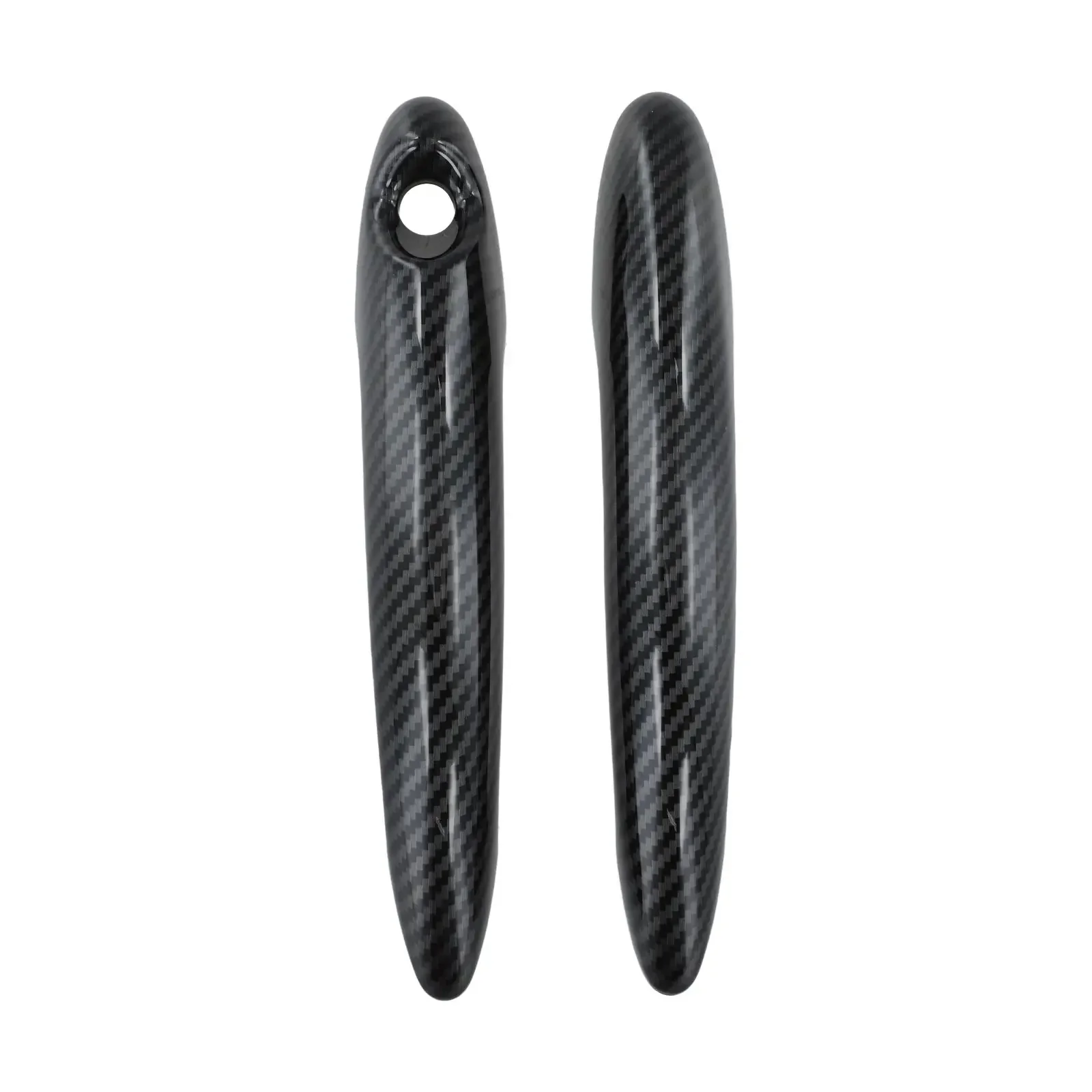 Door Handle Cover Carbon Fiber Black Carbon Fiber Door Handle Cover Sporty Character Enhancements Scratch Protection Accessories