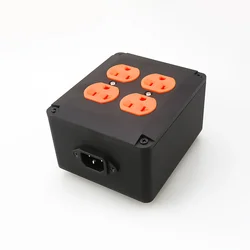 chassis 4 outlet Full Aluminum socket American US Power supply special for HIFI audio