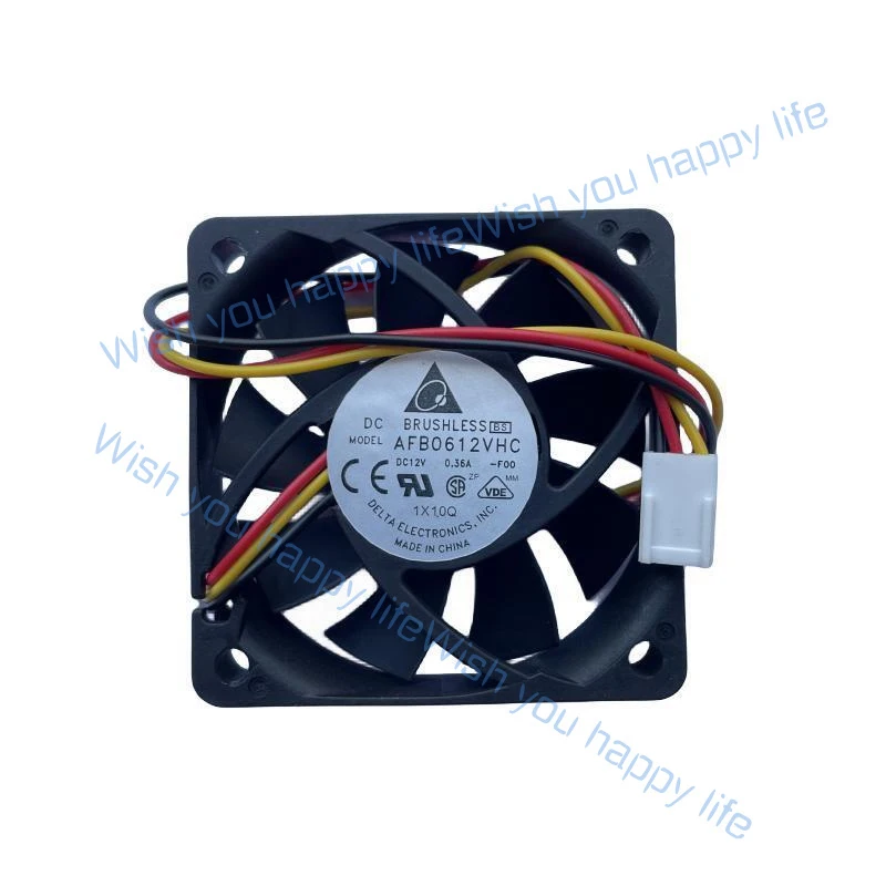 L... for Cooling Fan AFB0612VHC For Delta Server Cooler DC12V 0.36A 60*60*15MM 3 Pins