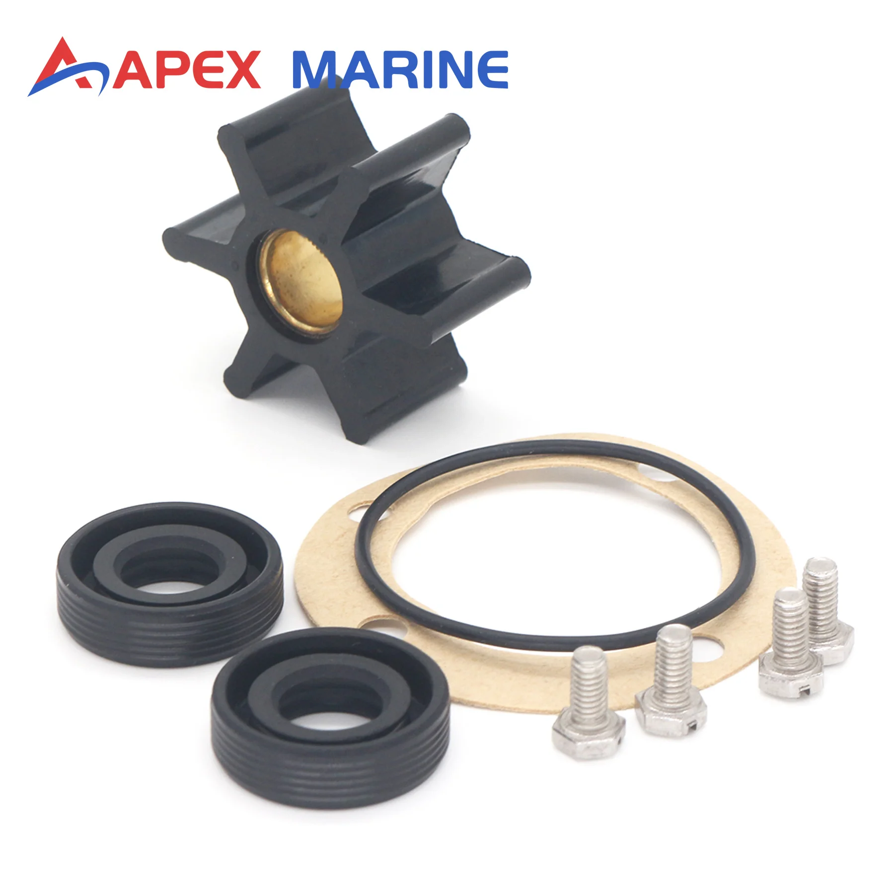 

Flexible Impeller Repair Kit Compatible with Cummins Onan 5.0/5.5 MDKUB 6.5 MDKUB 6.0/7.5/9.0 MDKOB Engine Cooling Water Pump