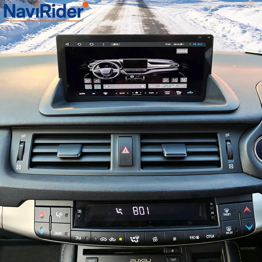 10.25inch RHD Qualcomm 665 Android Auto Navigation For Lexus CT200h CT200 CT 200h 2010-2018 GPS Carplay Head Unit Stereo Audio
