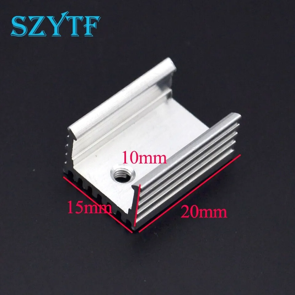 10pcs Heat sink 15*10*20MM (silver) high quality radiator simple TO-220 transistor and other special