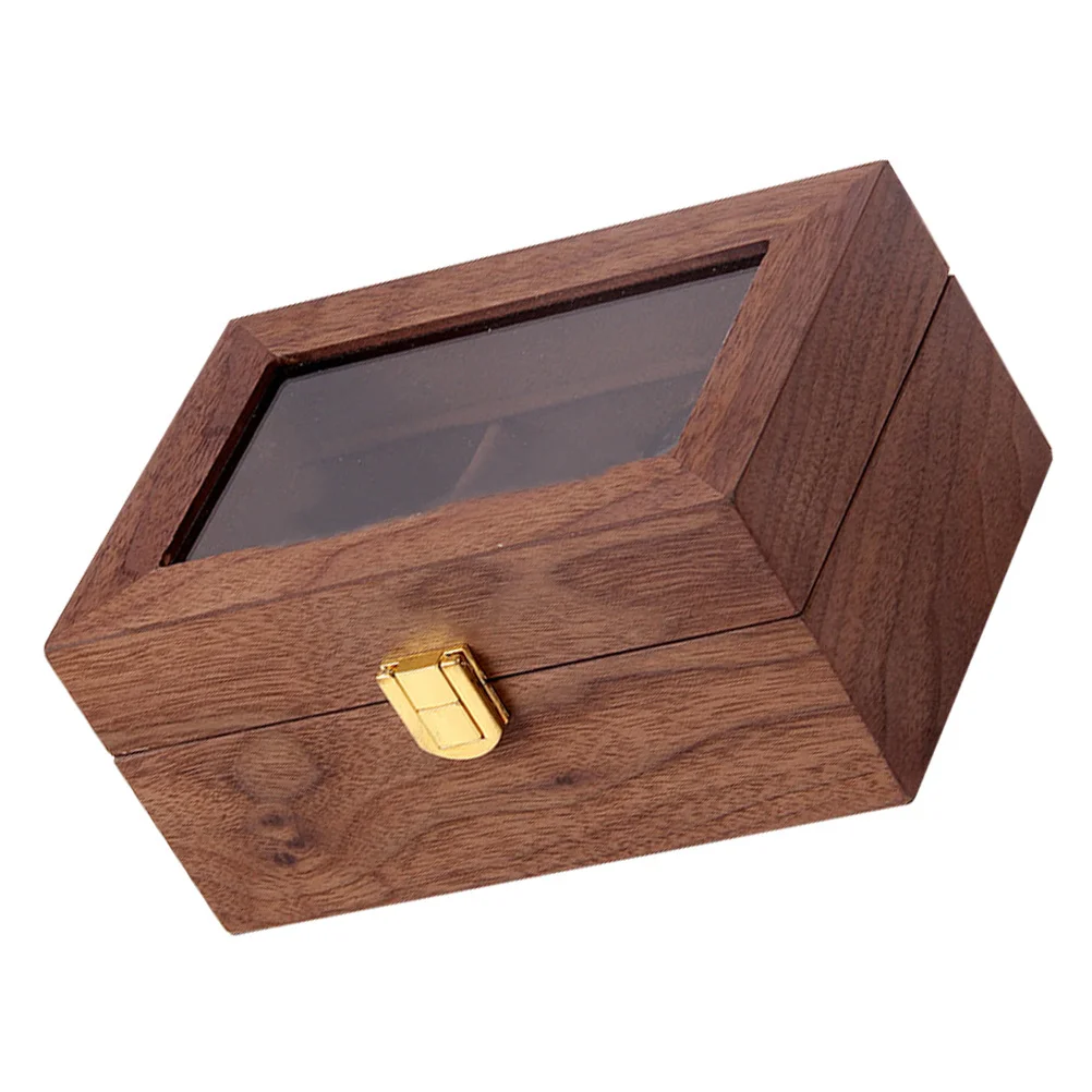 

1 pc Wooden Watch Storage Case High-End Display Box For Small Large Watches Lockable Organizer Durable Wooden Container