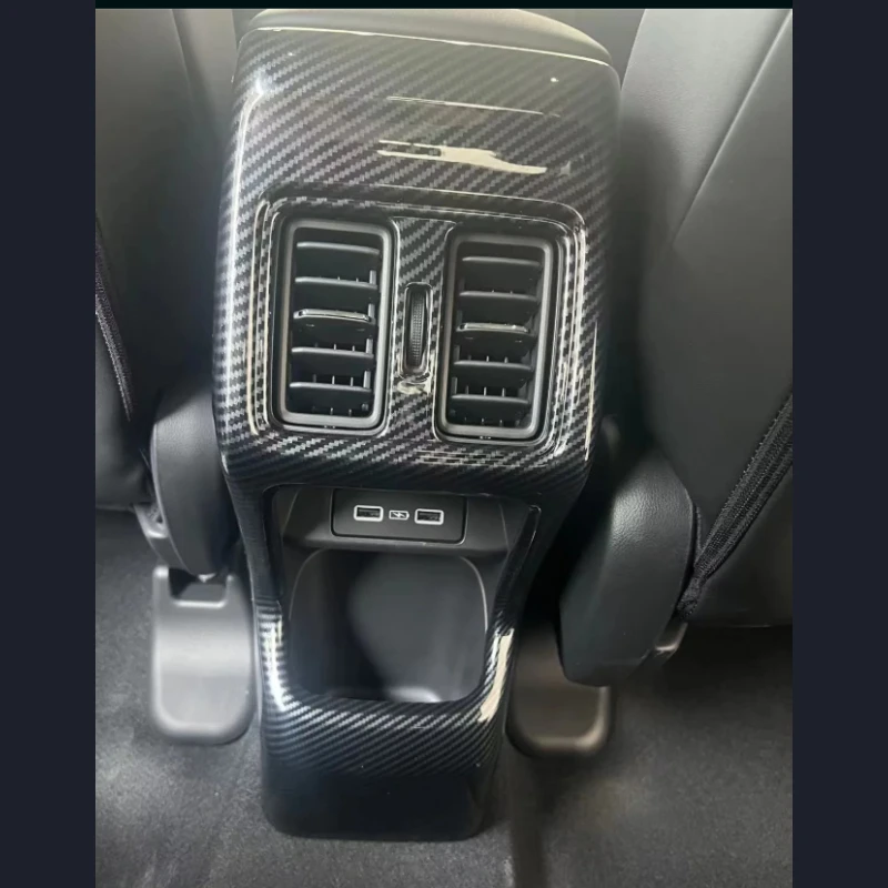 

For Honda HR-V 2023 2024 Rear air outlet frame decoration Anti-kick cover for air conditioning outlet behind seats