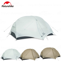 Naturehike New Mongar UL Camping Tent 1-2 People 15D Nylon 3 Season Tent Ultralight Portable Waterproof Outdoor Tent With Mat