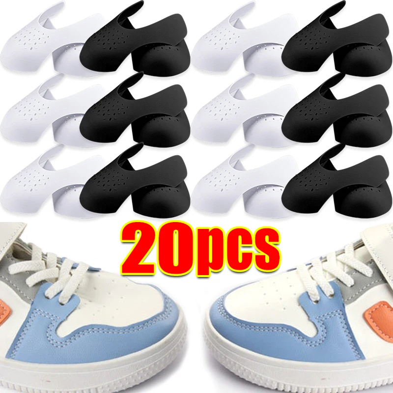 2/20PCS Crease Protector Shoe Anti Crease Bending Crack Toe Cap Support Shoe Stretcher Lightweight Keeping Shield Sneakers