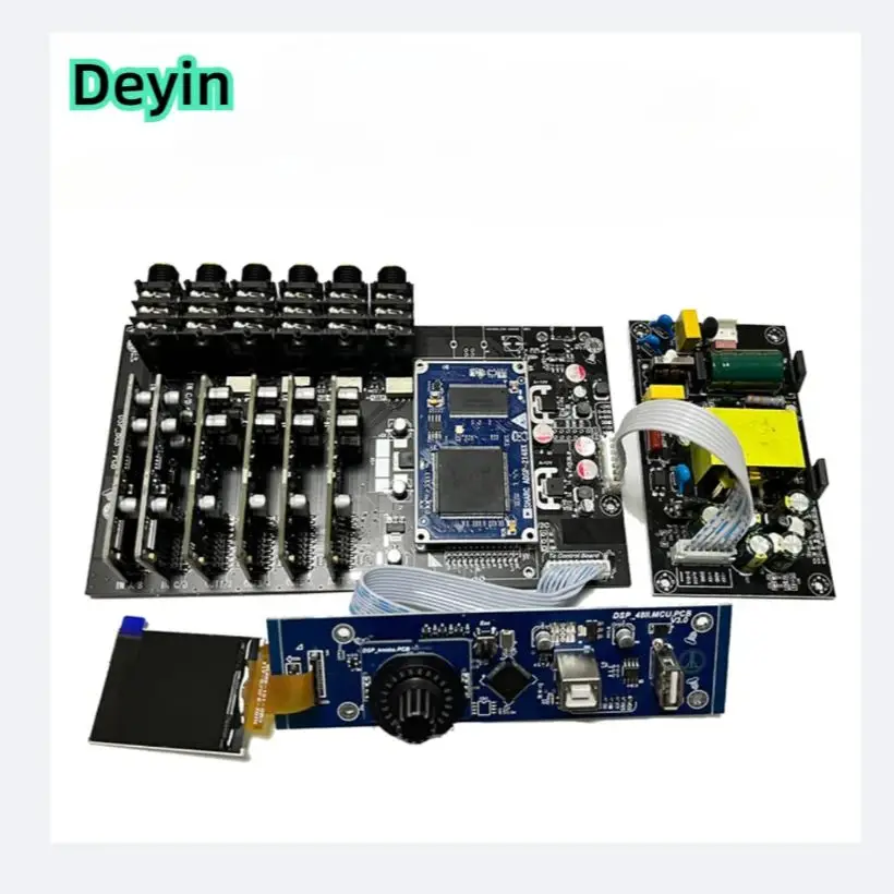 Professionelle 4-in-8-Out-DSP-Kernplatine, Audio-Prozessor, ES9028/CS4398 PCM1794 DAC, PUT FIR-Steuerung für Auto- und Heim-Audiosysteme – Detail 1