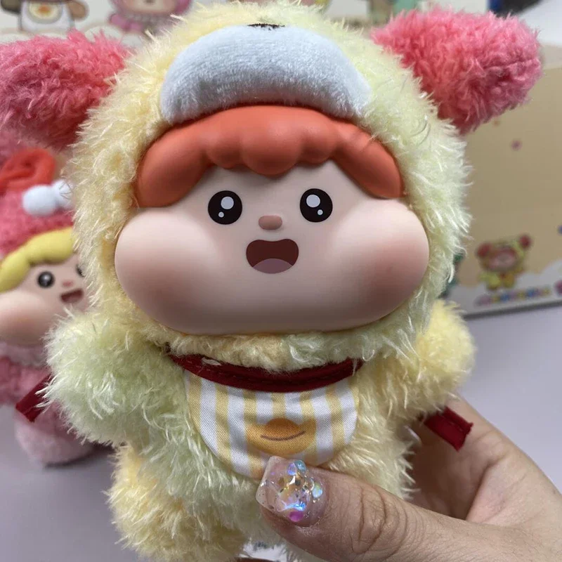 Fluffy Meatball Marshmallow Baby Plush Blind Box Toys Cute Dolls Action Figure Series Guess Bag Ornaments Kids Surprise Gifts