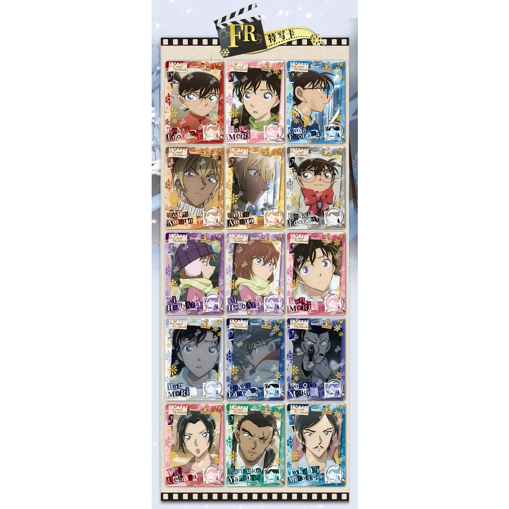 Novo kayou genuíno detetive conan coleção cartões clássico raciocínio anime filme requintado periféricos cartões meninos meninas brinquedo presente