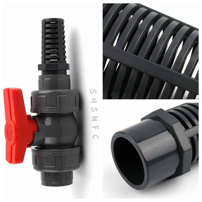 1~10Pcs Size 20,25,32,40,50,63mm UPVC Filter Connector Fittings Plastic Aquarium Garden Irrigation Water Supply Filter Adapter