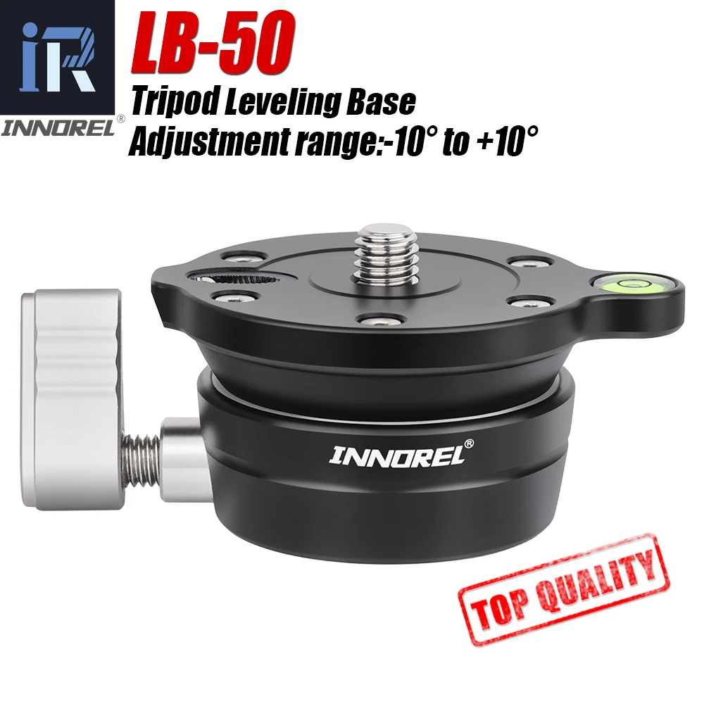 

Tripod Monopod Head Leveling Base Level Horizontal INNOREL LB50 Professional Hemispheric Aerial Photography for DSLR Camera