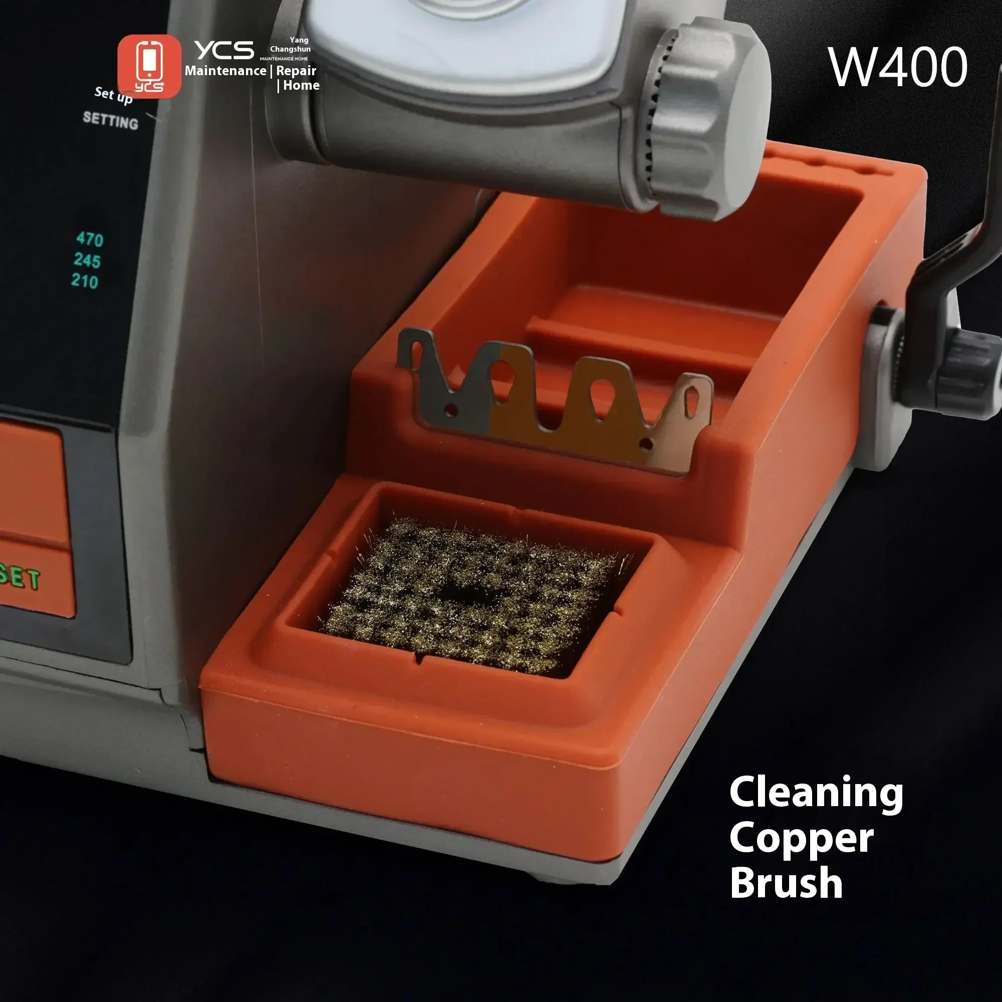 YCS W400 High-power การประสาน สถานีเหล็กใช้งานร่วมกับ 470/210/245 จับเคล็ดลับสําหรับเมนบอร์ดซ่อมบัดกรีเหล็กชุดเครื่องมือ