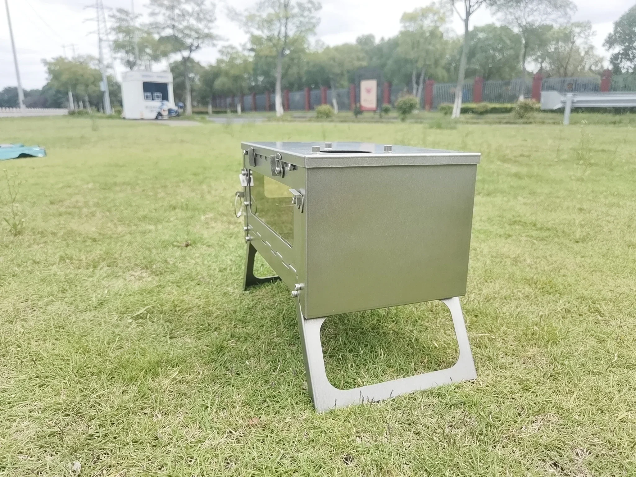 Mini-B special high temperature resistant anti deformation 309L-m stainless steel wood stove tent stove folding portable wood...