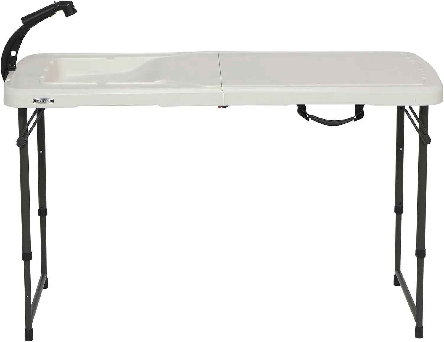

4 Foot Folding Fish Fillet Cleaning Table with Sink for Camping Picnic Garden Outdoors