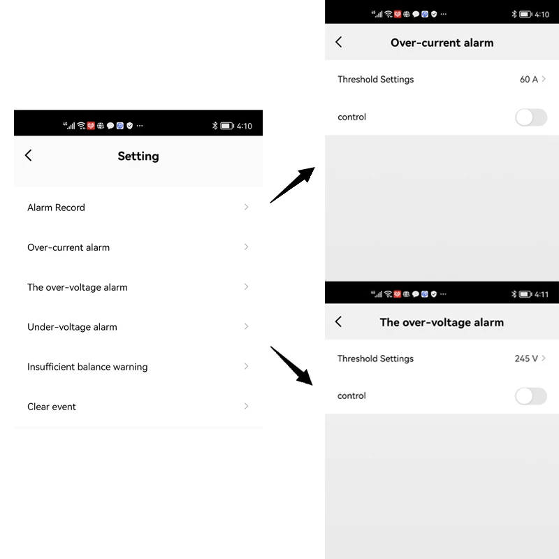 WiFi Switch 60A Smart Energy Meter KWH Einphasig DIN-Schiene Tuya App Fernbedienung Überwachen und Aufzeichnen des Stromverbrauchs Überlastschutz Unterstützt Alexa Google Home