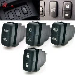 1Pc Red Light Dual Modification Switch Custom-Made Car Front Rear Fog Light Control Button for Mitsubishi Lancer Outlander 06-12