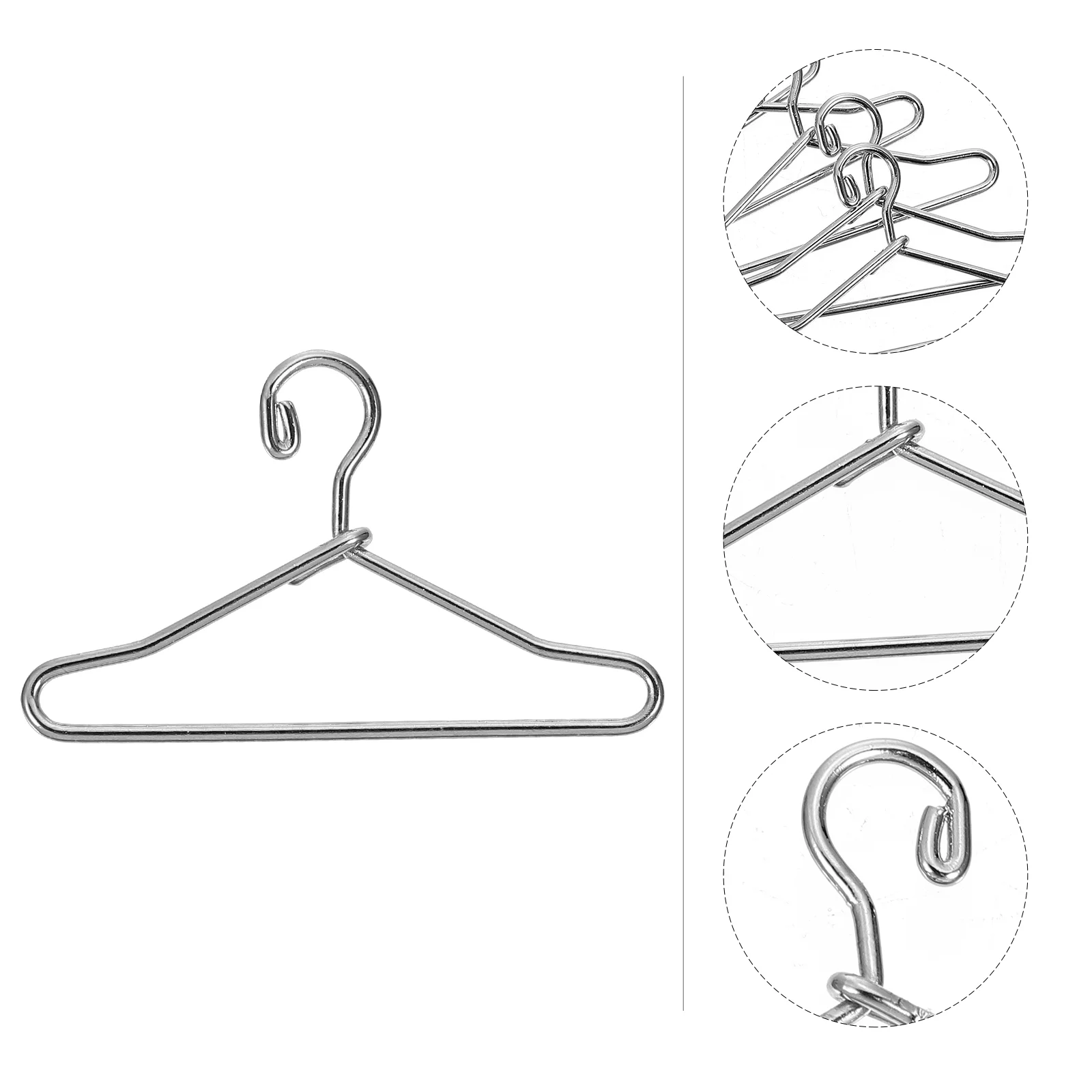 Percha para muebles de baño para casa de muñecas, perchas para abrigos para niños, organizador de vestidos, tela para ropa