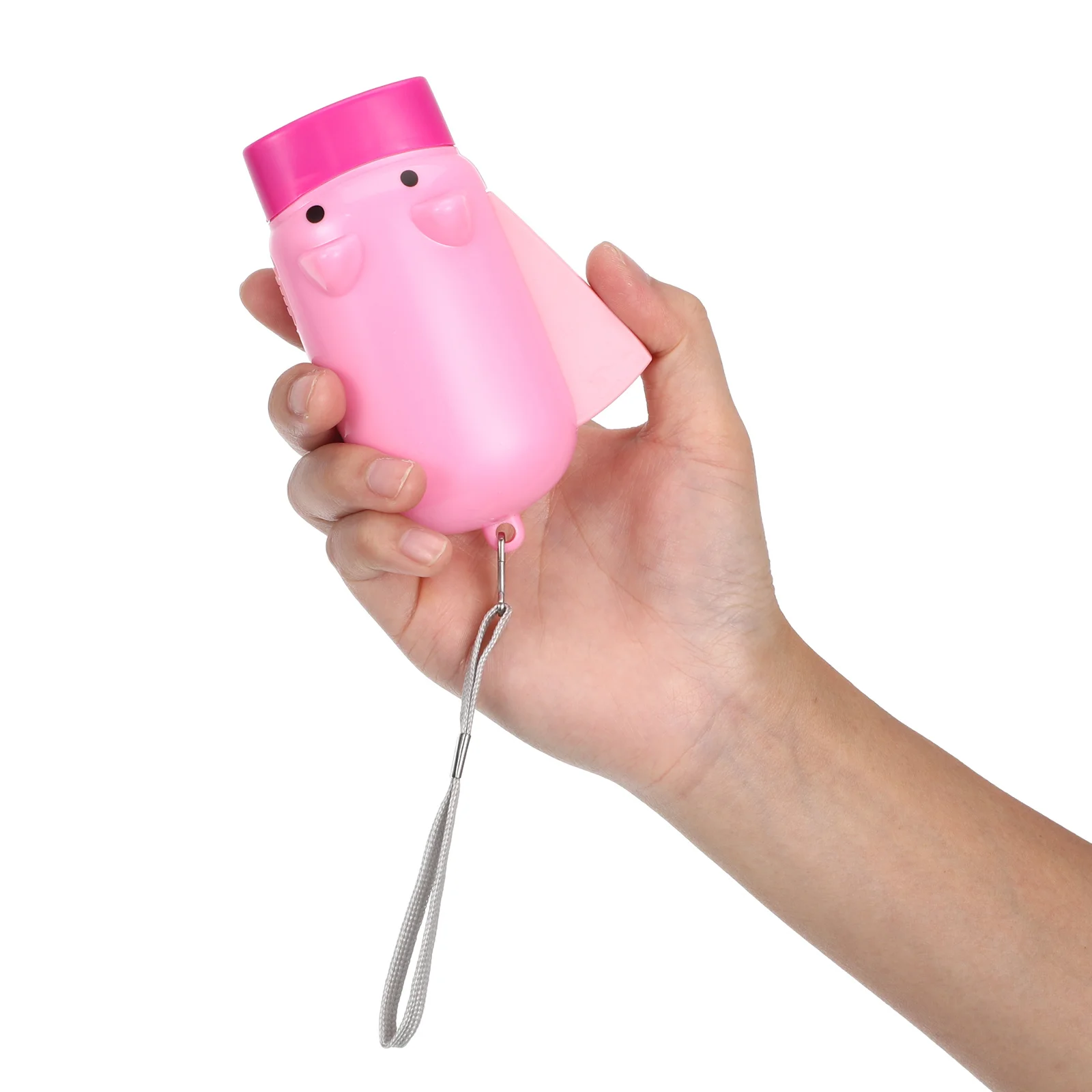 

3pcs Cartoon Flashlight Pig Pattern Hand Press Design Portable Small Electric Torch Lightweight Wear-Resistant For Outdoor