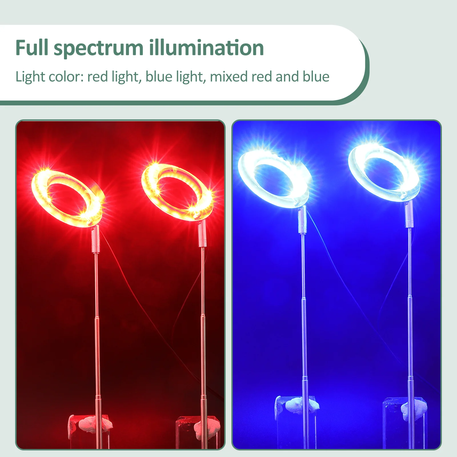 1 مجموعة الطيف الكامل LED النبات تنمو ضوء قابل للتعديل توقيت تلقائي للنباتات الداخلية حديقة الدفيئة تنمو أضواء #4