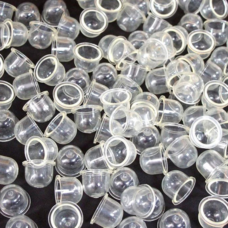 100pcs Porlasztó Cingár alkatrészek 17/12mm carb Gyújtókészülék izzó kupak kicsi Tűzrevaló Szivattyú számára stihl Ekhó Robin carb Áttetsző Gyújtókészülék lámpák